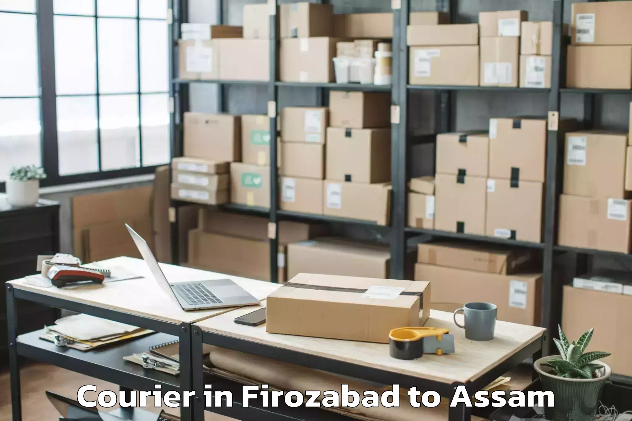 Easy Firozabad to Goshaingaon Courier Booking